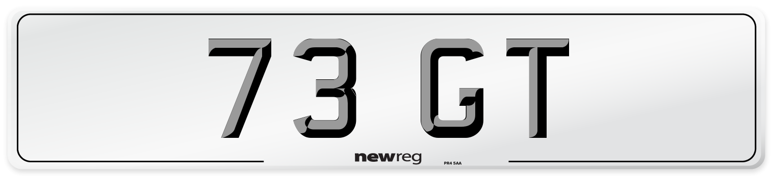 73 GT Number Plate from New Reg